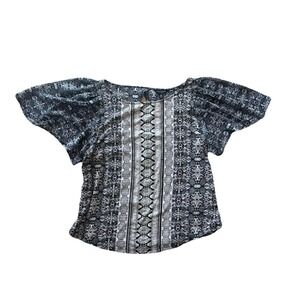 Lucky Brand‎ women's Black White top size M